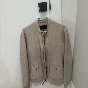 Banana Republic Linen Blend Bomber Jacket - size M - NWT